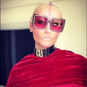 HEART ❤️ RED LUXE VELVET SILK FRINGE SCARF